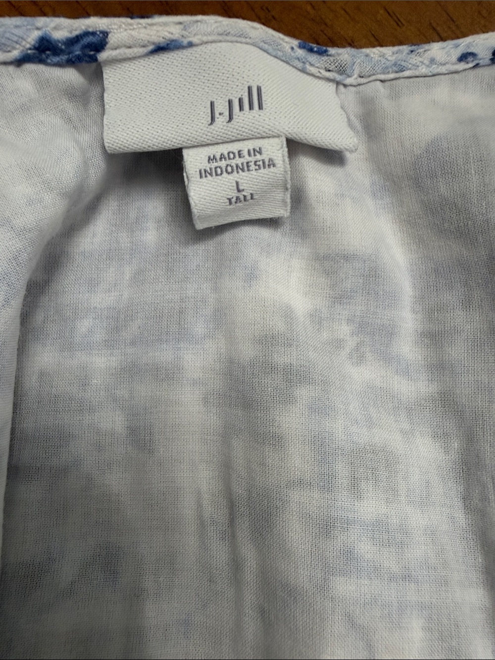 J. Jill Blue Floral Tank Maxi Dress with pockets  Sz L EUC - Picture 7 of 7